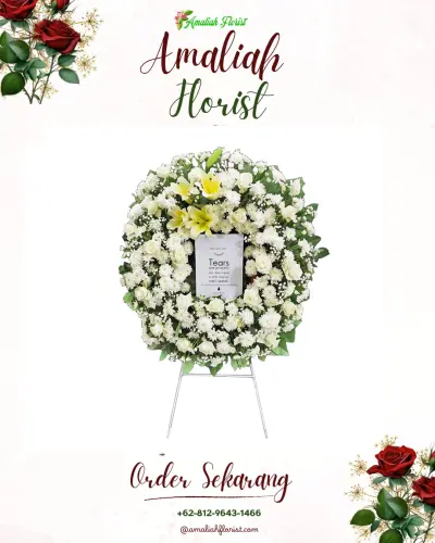 Krans Bunga Duka Cita di Kromengan