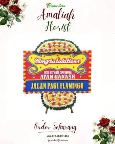 Bunga Papan Congratulation di Kromengan